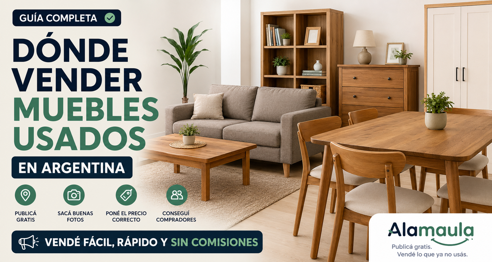 Dónde vender muebles usados en Argentina: guía para publicarlos gratis